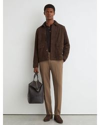 Reiss - Slim-Fit Stretch Drawstring Trousers - Lyst