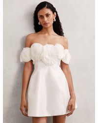 Acler - Rosette Off-Shoulder Mini Dress - Lyst