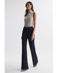PAIGE - Leenah - High Rise Flared Jeans, Montecito - Lyst
