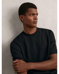 Reiss - Textured Crew-Neck T-Shirt - Lyst