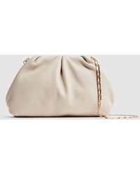 Buy Reiss Neutral Delilah Raffia Ruched Clutch Bag from the Next