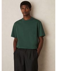 Reiss - Cotton Garment-Dyed Oversized T-Shirt - Lyst