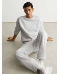 Reiss - Cotton-Blend Heavyweight Sweatshirt - Lyst