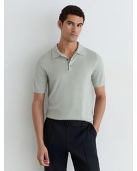 Reiss - Merino Wool Short-Sleeve Polo Shirt - Lyst