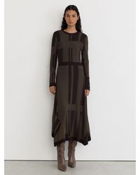 Reiss - Felicity - Chocolate Brown Dress, Xs (us 2) - Lyst