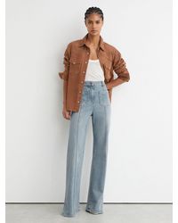 Reiss - Sakura Petite Patch-Pocket Flared Jeans - Lyst