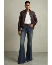 Reiss - Mid Mid-Rise Flared Jeans - Lyst