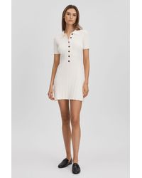 Anna Quan - Ribbed Cotton Mini Dress - Lyst