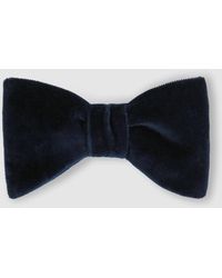 Reiss - Hike - Navy Velvet Bow Tie, One - Lyst