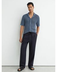 Reiss - Linen Relaxed-Fit Drawstring Trousers - Lyst