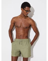 Reiss - Orient Geometric-Print Swim Shorts - Lyst