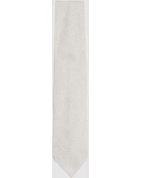 Reiss - Sistine - Ivory Silk Blend Jacquard Paisley Print Tie, One - Lyst