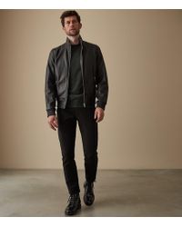 reiss leather jacket sale