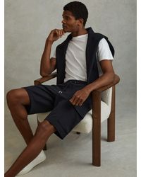 Reiss - Interlock Jersey Drawstring Shorts - Lyst