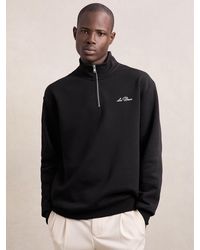 Les Deux - Les Les Cotton Half-Zip Sweatshirt - Lyst