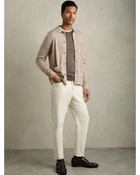 Reiss - Merino Wool Button-Through Cardigan - Lyst