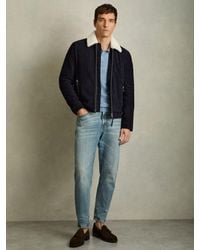 Reiss - Sandon Jacket Suede Plain - Lyst