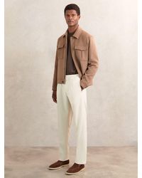 Reiss - Tapered Drawstring Tailored Trousers - Lyst