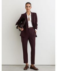 Reiss - Gabi - Berry Petite Slim Fit Suit Trousers, Us 10 - Lyst