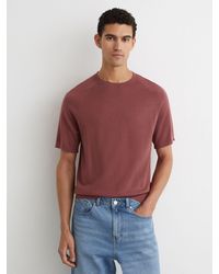 Reiss - Merino Wool Raglan-Sleeve T-Shirt - Lyst