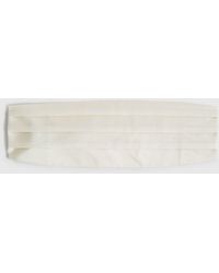 Reiss - Cameron - Ivory Silk Cummerbund, One - Lyst