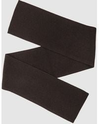 Reiss - Chesterfield - Chocolate Brown Merino Wool Rib-knit Scarf, One - Lyst