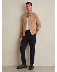 Reiss - Pinstripe Tapered Trousers - Lyst