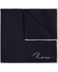 Reiss - Ceremony - Plain Silk Pocket Square - Lyst
