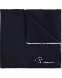 Reiss - Ceremony - Plain Silk Pocket Square - Lyst
