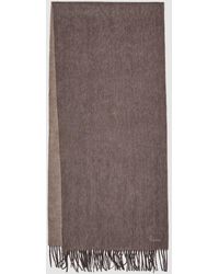 Reiss - Picton - Taupe Cashmere Blend Scarf, One - Lyst
