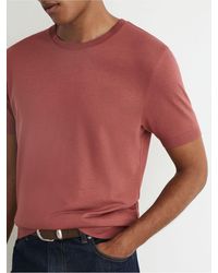 Reiss - Cotton- Crew-Neck Modern-Fit T-Shirt - Lyst