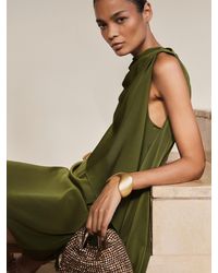women's brown leather dress VEGAN LEATHER DRESS BROWN / XS main image 0