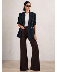 Reiss - Sakura - Burgundy Petite Patch-pocket Flared Jeans, Us 8 - Lyst