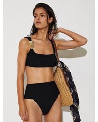 Reiss - High-Waisted Bikini Bottoms - Lyst