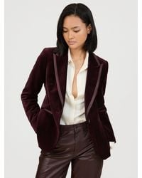 Reiss - Velvet Single-Breasted Suit Blazer - Lyst