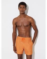 Reiss - Orient Geometric-Print Swim Shorts - Lyst