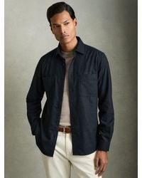 Reiss - Twin-Pocket Button-Through Overshirt - Lyst