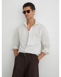 Reiss - Blend Seersucker Pinstripe Shirt Regular-Fit - Lyst
