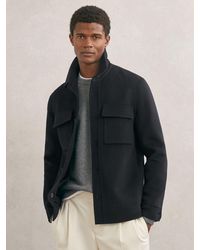 Reiss - Wool-Blend Twin-Pocket Overshirt - Lyst