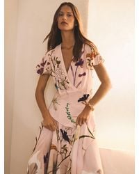 Reiss - X Nybg Printed Handkerchief-Hem Dress - Lyst