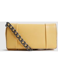 Reiss Alma Clutch - Small Leather Clutch Bag - Multicolor