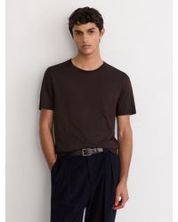 Reiss - Cotton- Crew-Neck Modern-Fit T-Shirt - Lyst