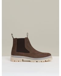 Reiss - Suede Contrast Sole Chelsea Boots - Lyst