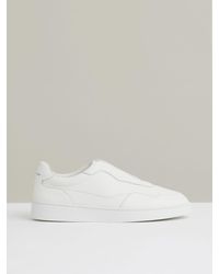 Reiss - Leather Elasticated-Lace Trainers - Lyst