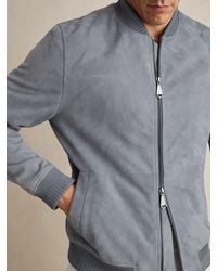 Reiss - Zip-Through Bomber Jacket - Lyst