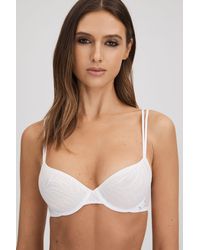 Calvin Klein - Calvin Underwear Microfibre Lace Bra - Lyst