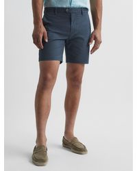 Reiss - Wicket - Airforce Blue Modern Fit Chino Shorts, 28w X 31l (uk 28 R) - Lyst