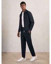 Reiss - Tapered Fit Knitted Trousers - Lyst
