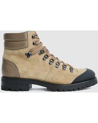 Reiss Amwell - Suede Hiking Boots - Multicolor