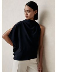 Reiss - One-Shoulder Draped Top - Lyst